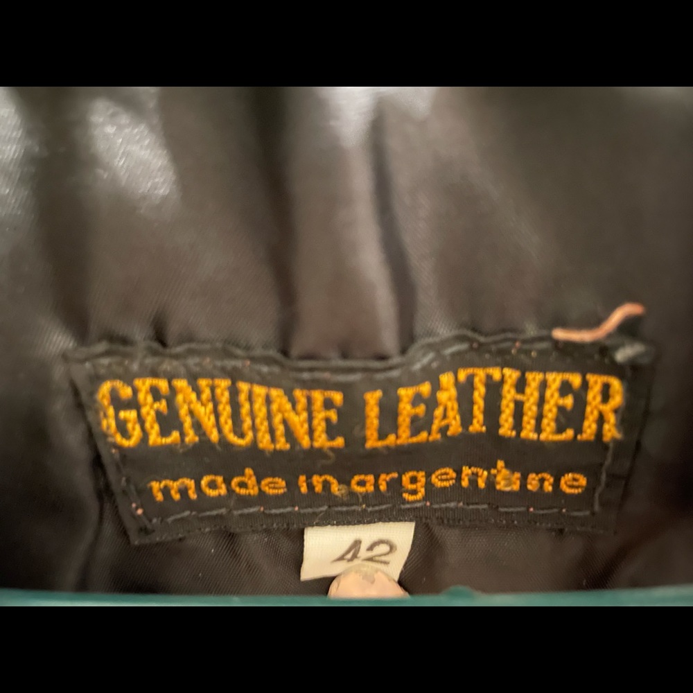 Men’s Black Leather Jacket - Picture 4 of 8